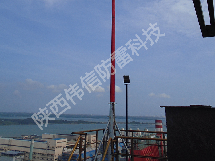 16米玻璃鋼避雷針，工廠專用抗干擾防側擊絕緣避雷針產品展示一