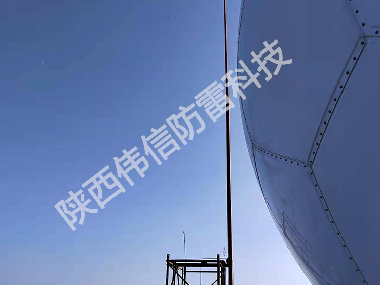 21米高強(qiáng)度玻璃鋼避雷針，氣象雷達(dá)站專(zhuān)用避雷針，防側(cè)擊絕緣接閃器產(chǎn)品展示一